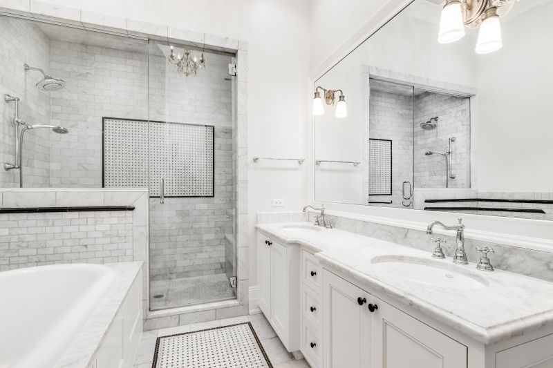Walk-In Shower with Built-In Bench